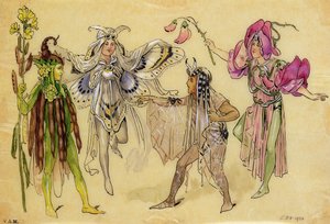 Quatre costumes de fées pour 